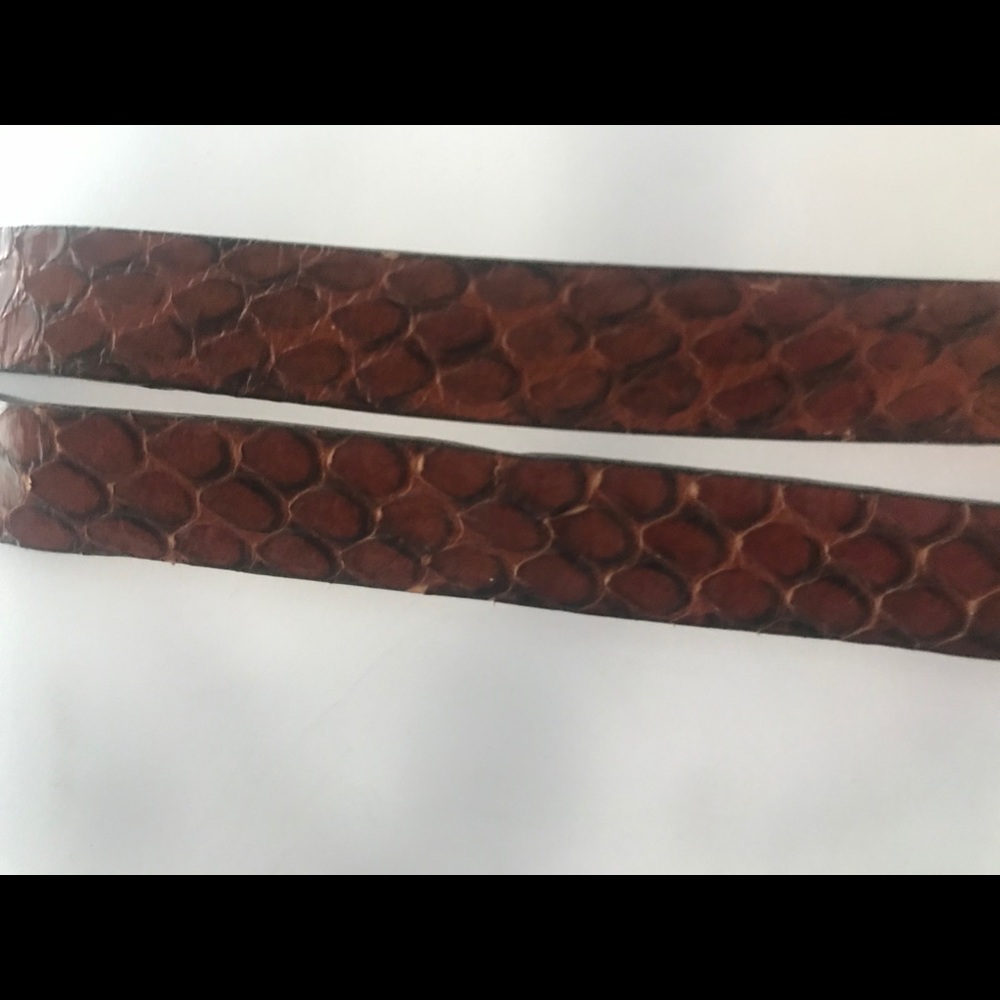 NEW Brooks Brothers Authentic Python Leather Belt - Picture 9 of 11